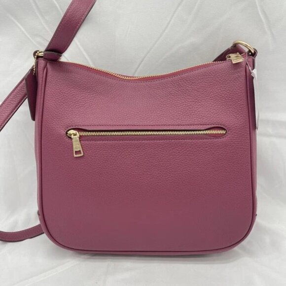 NEW COACH Womens Ellie File Crossbody Bag Pebble Leather CU960 Gold/Pink - Picture 7 of 12